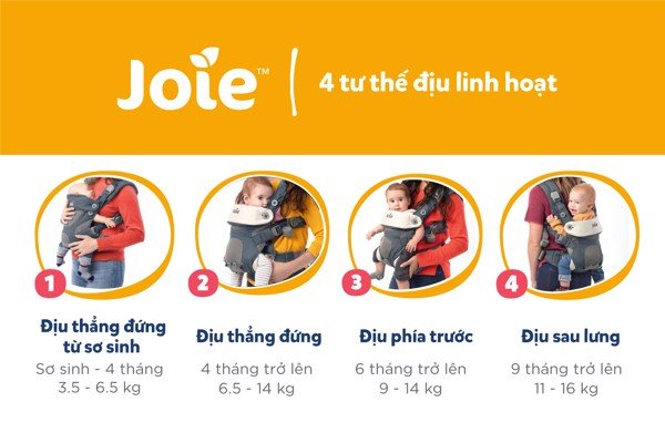 Địu trẻ em Joie Savvy Marina