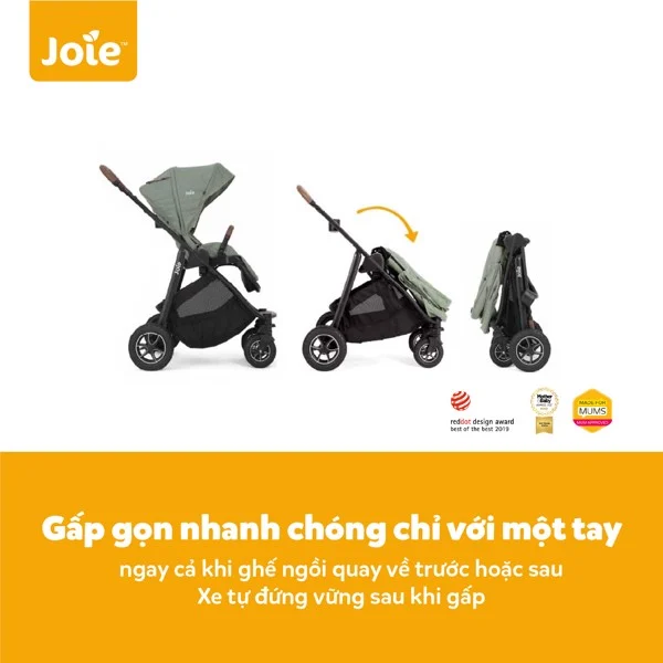 Xe đẩy trẻ em Joie Versatrax W/ RC & ADPT Lagoon